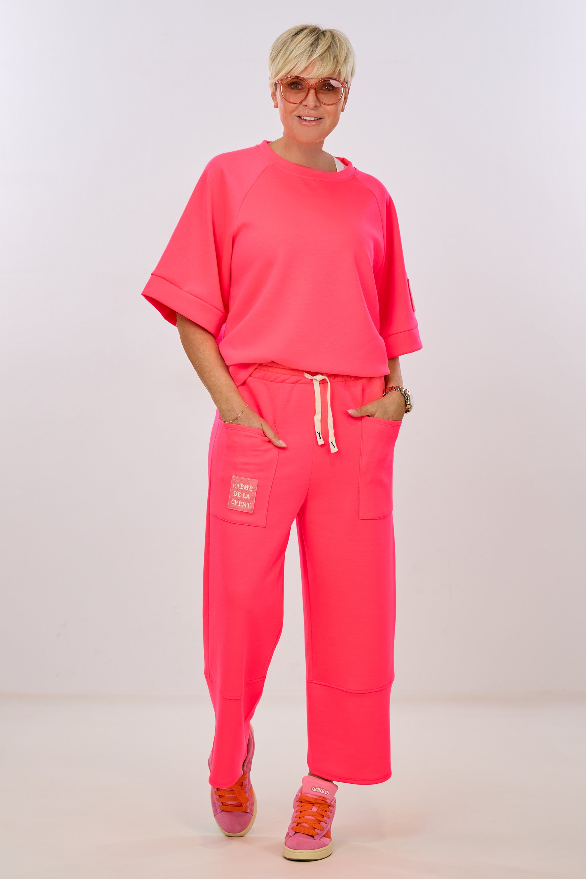 Cozy Shirt CRÈME DE LA CRÈME, neon pink