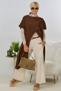 Overlay/Poncho, braun