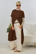 Overlay/Poncho, braun