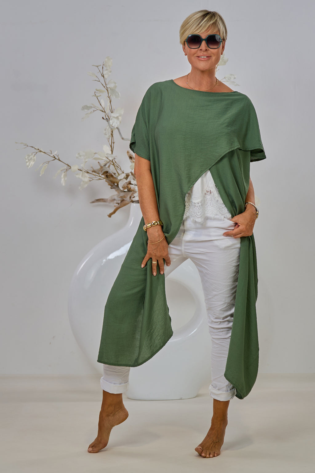 Overlay/Poncho, khaki