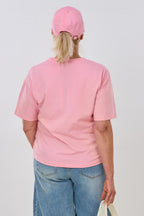 T-Shirt mit süßem CIAO-Druck, rosa-leo-pink