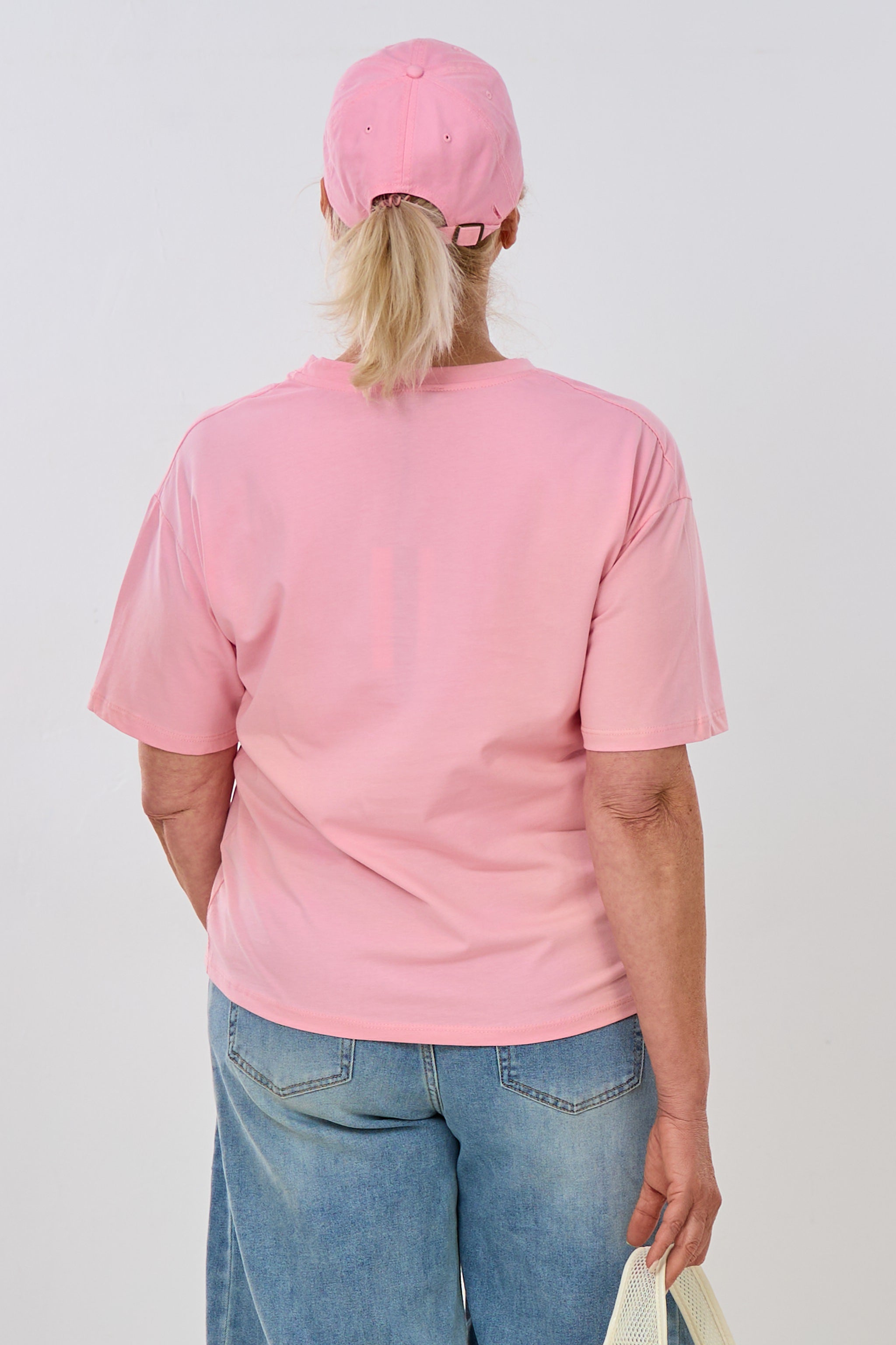T-Shirt mit süßem CIAO-Druck, rosa-leo-pink