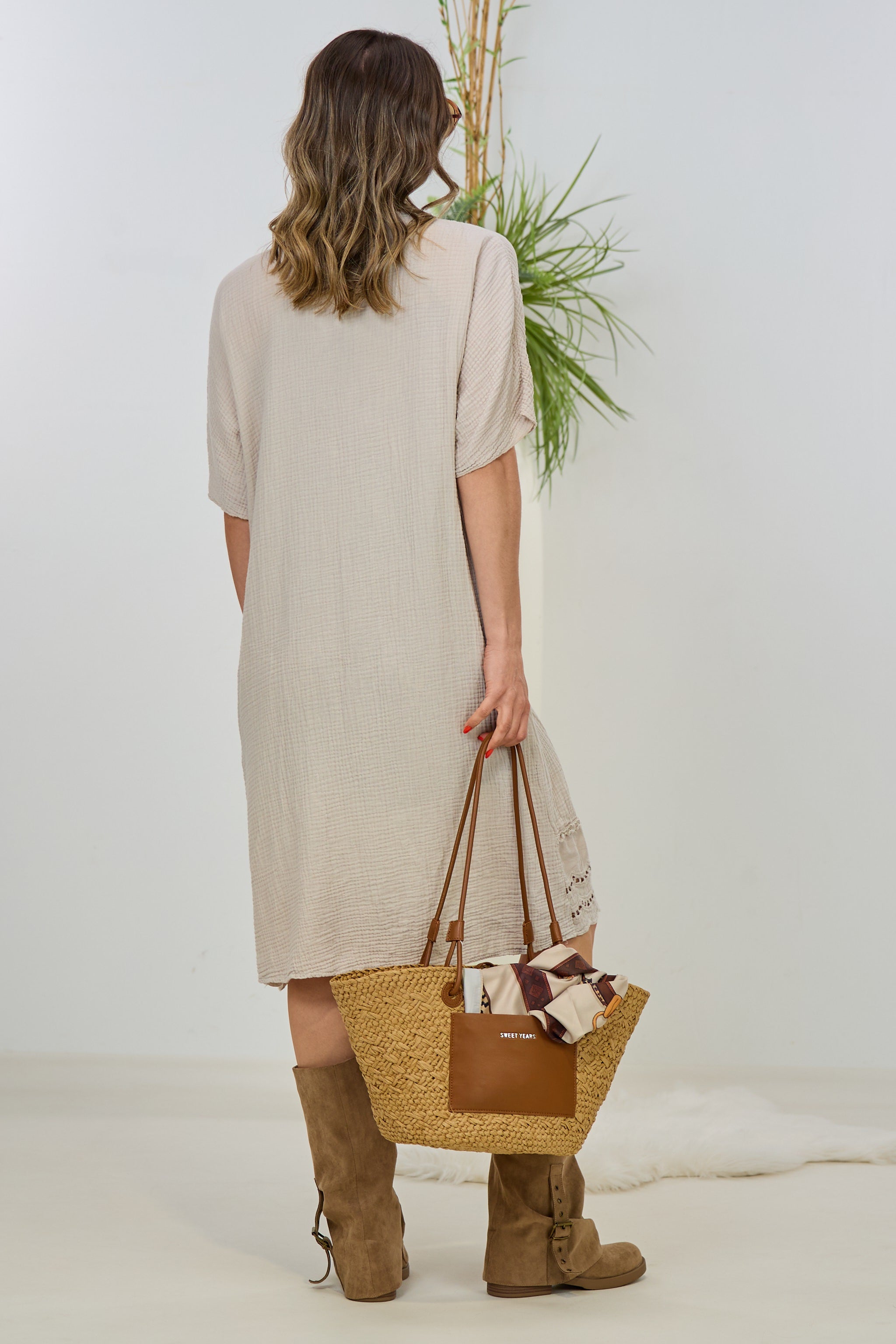 Musselin Kaftan, stein