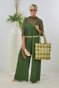 Jumpsuit mit Spaghettiträgern, khaki