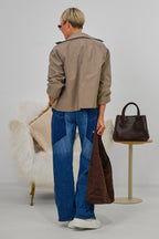 Trenchjacke, taupe