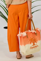 Leichte Hose im Balloon-Style, orange