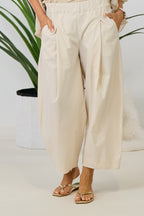 Leichte Hose im Balloon-Style, hellbeige