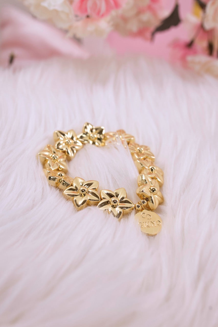 Armband BLÜTEN, gold