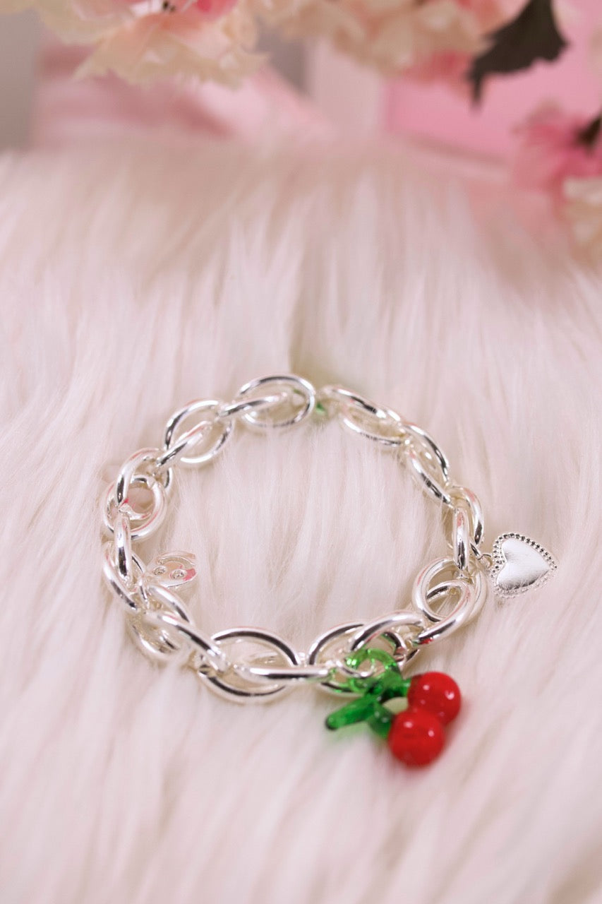Glieder-Armband FRUITS, silber