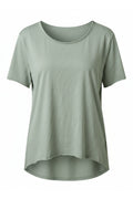 langes oversized Basic Shirt, khaki
