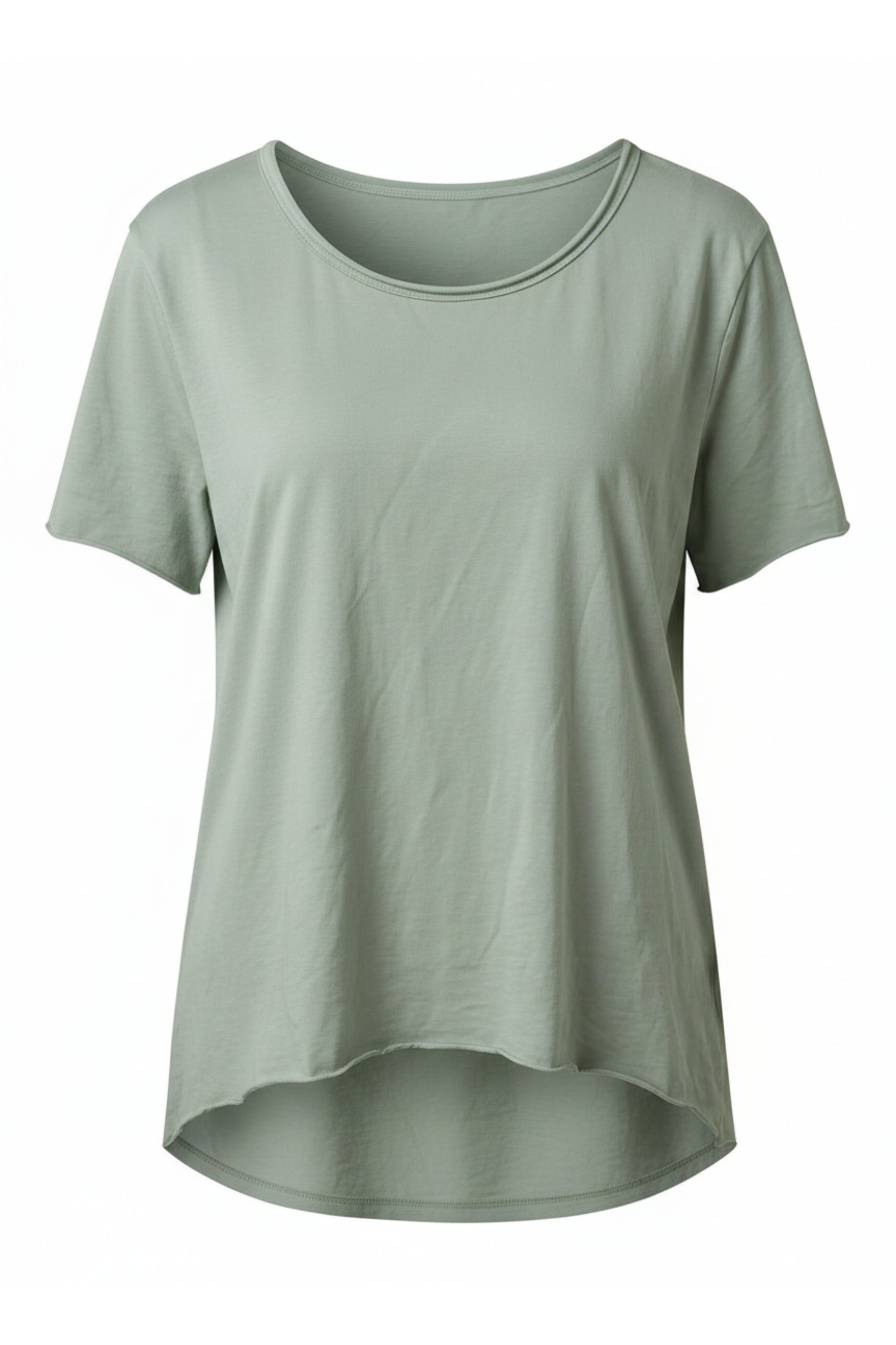 langes oversized Basic Shirt, khaki