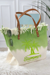 Strandtasche SUMMER, grün-creme