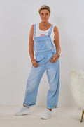 Jeans-Latzhose, hell denim
