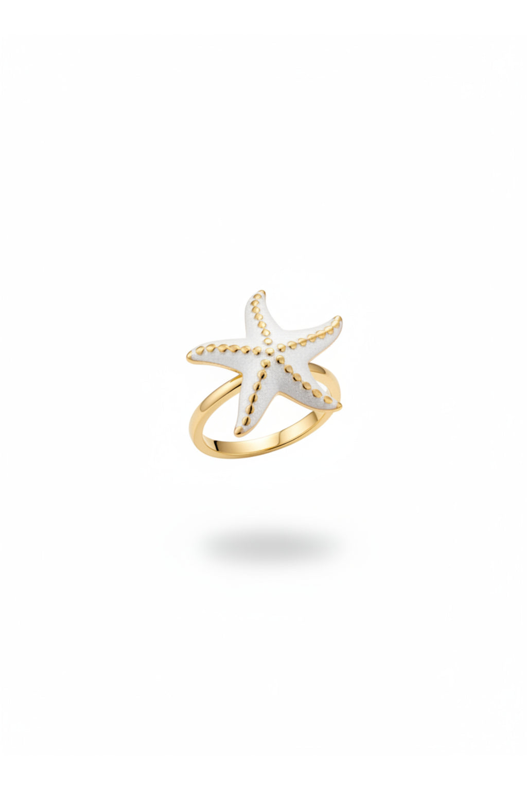 Ring mit kleinem Seestern, gold