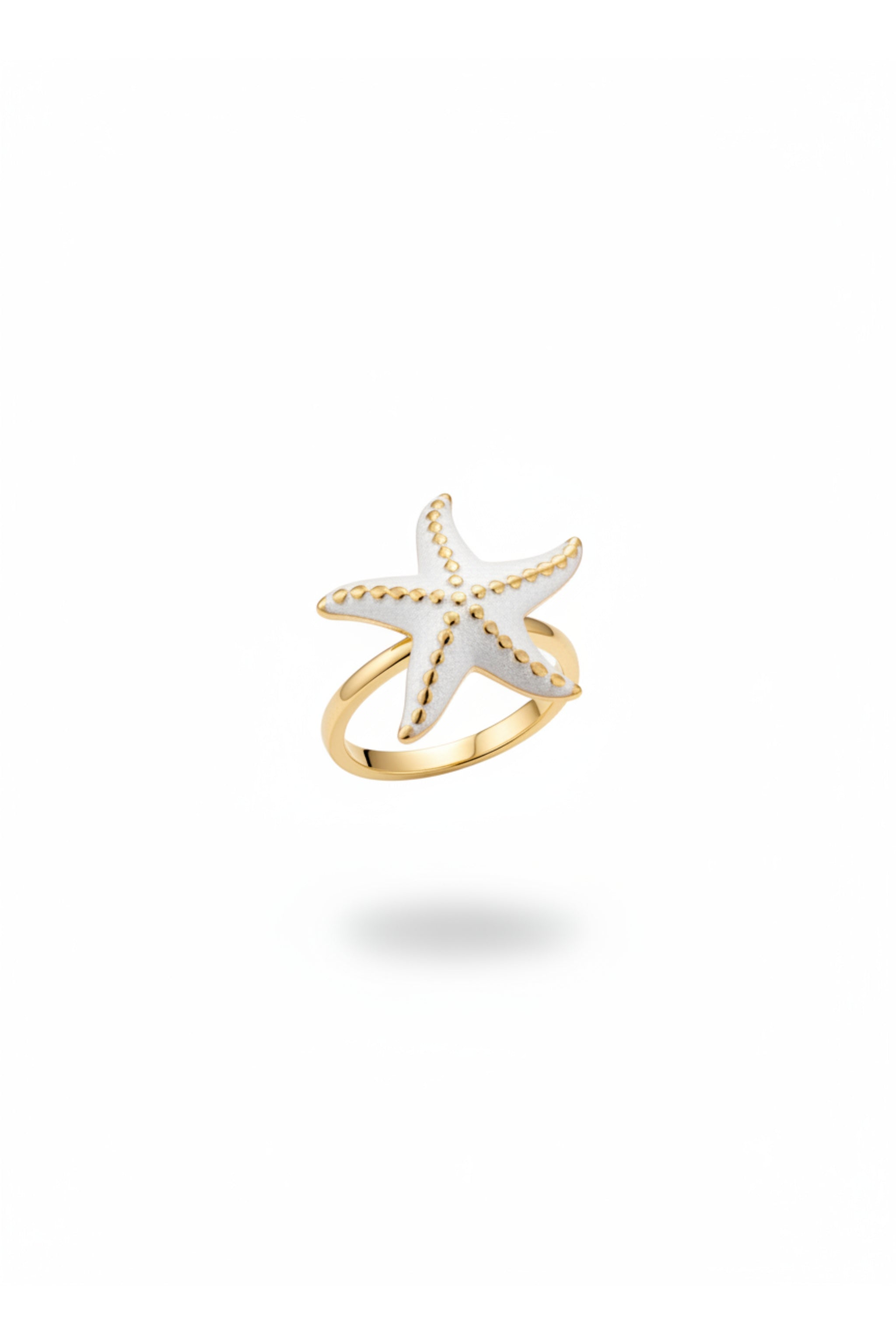 Ring mit kleinem Seestern, gold