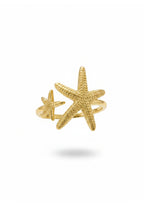 Ring mit Seesternen, gold