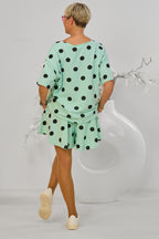 2-Teiler Shirt & Hosenrock club amour, mint-schwarz