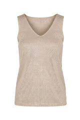Stricktop uni, beige