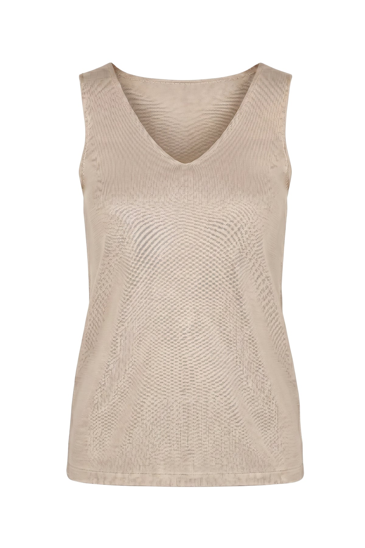 Stricktop uni, beige