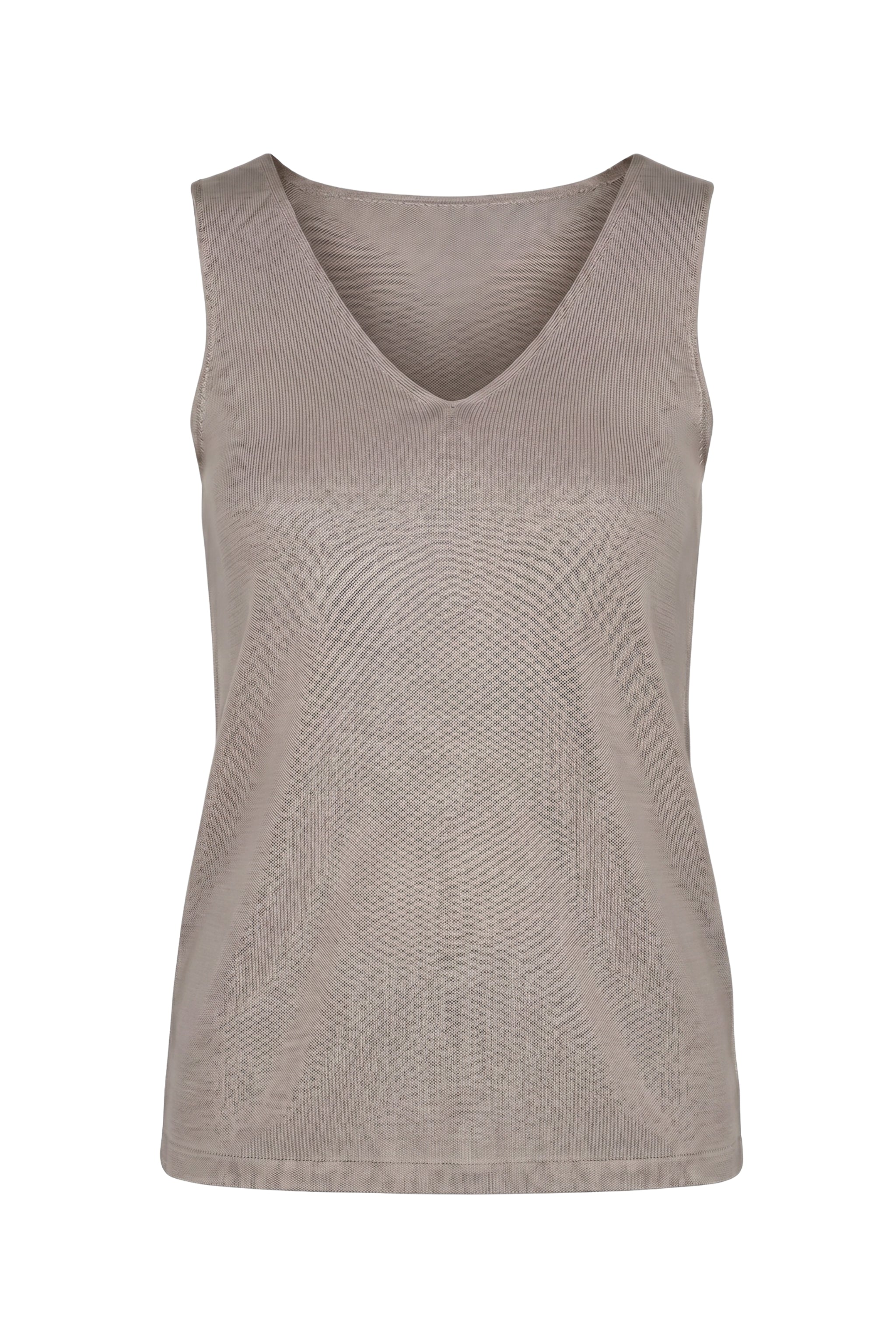 Stricktop uni, taupe