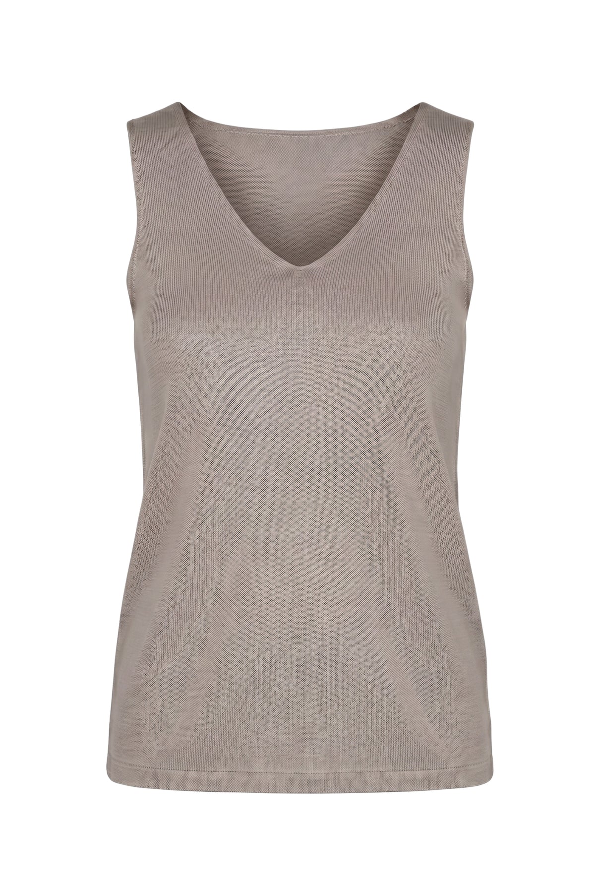 Stricktop uni, taupe