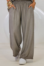 Luftige Hose mit weiten Beinen, schlamm
