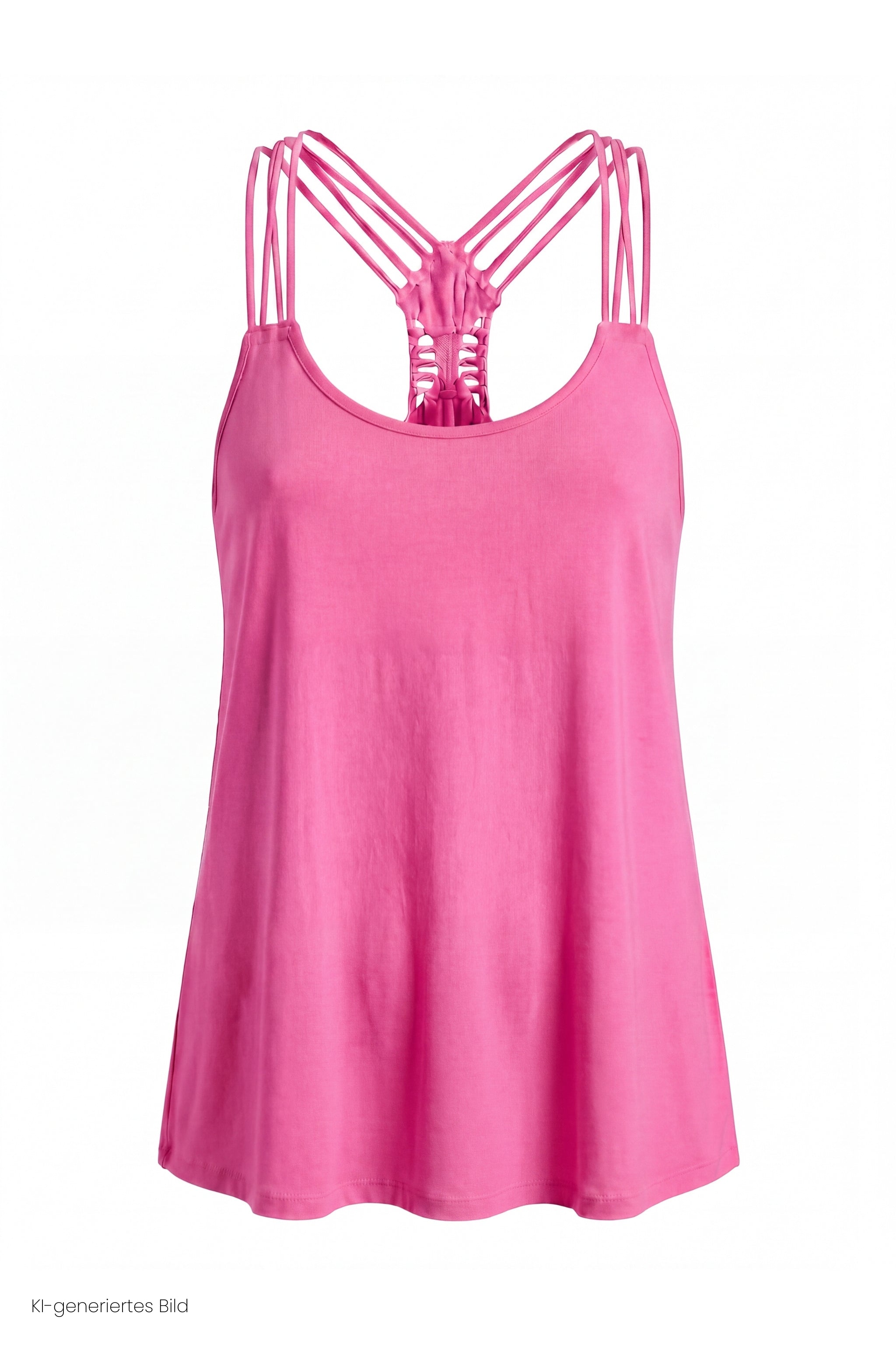 Top mit besonderem Rückenausschnitt, neon pink