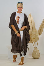 Leichte Sommer-Longjacke, braun