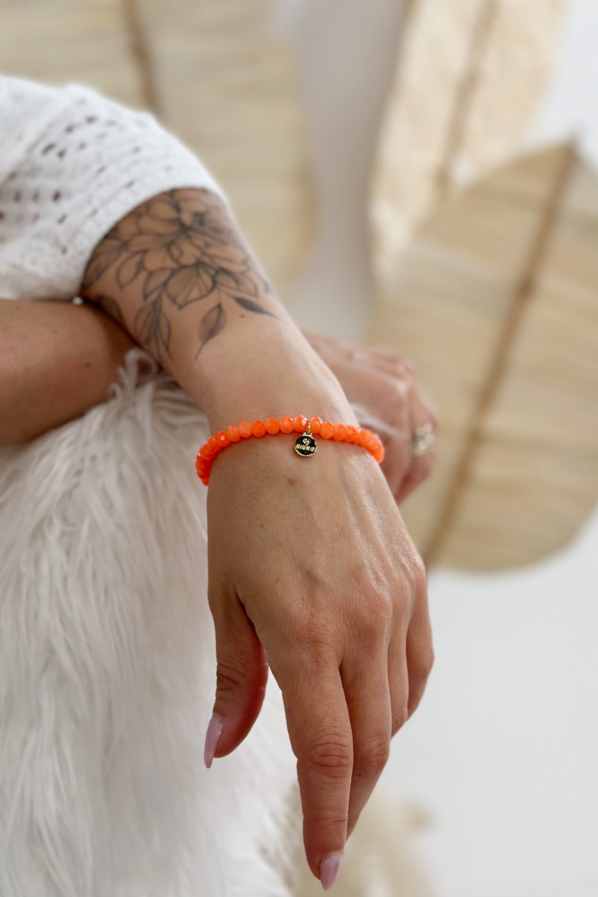 Armband PEARLS, orange