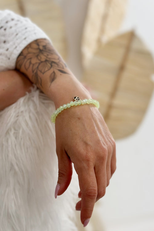 Armband PEARLS, hellgrün (transparent)