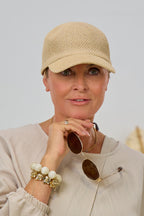 Papierstroh Baseball Cap, beige