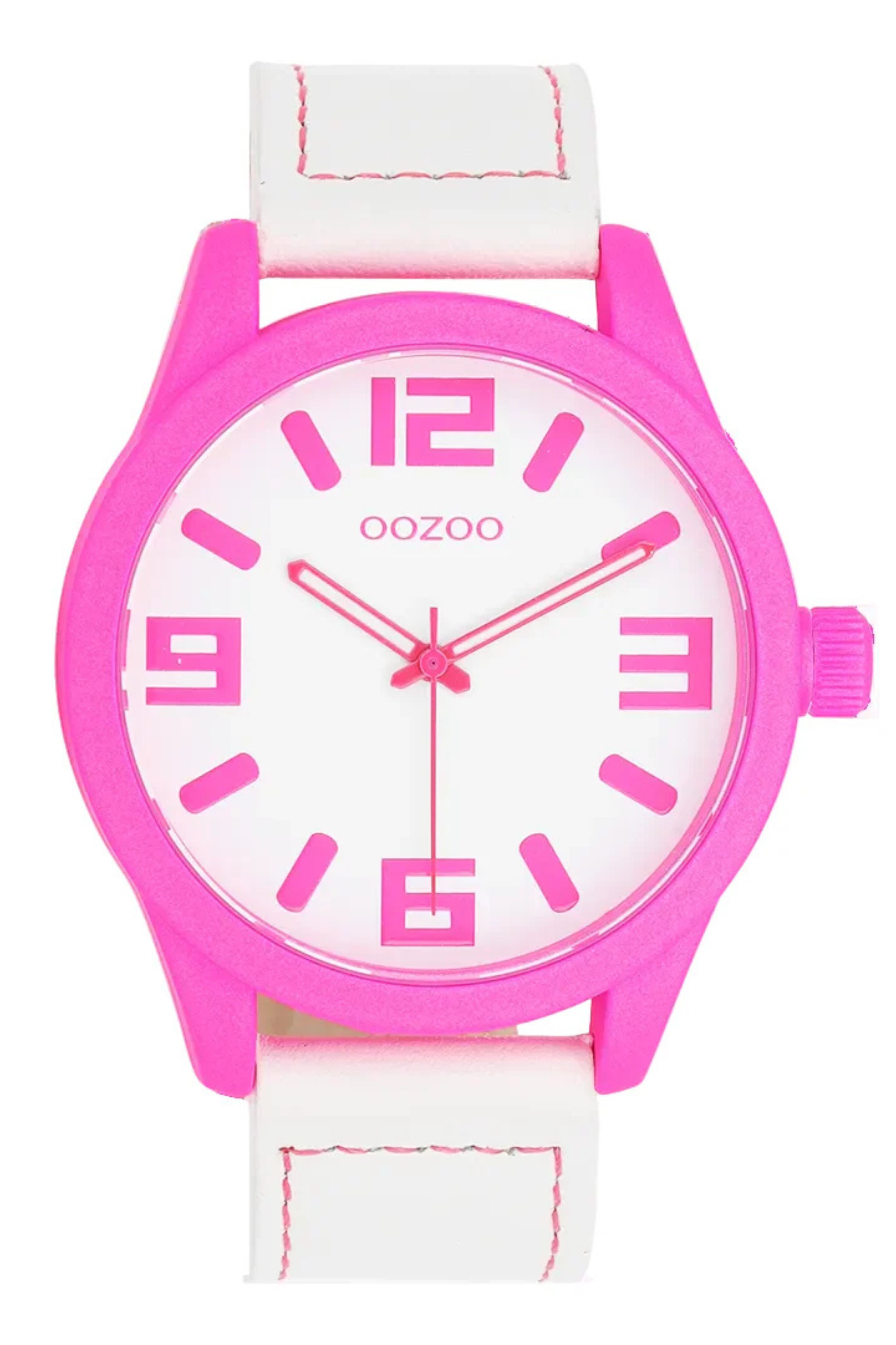 OOZOO Uhr, weiß-pink
