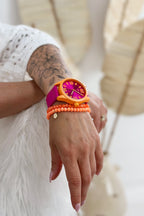 OOZOO Uhr, pink-neon orange