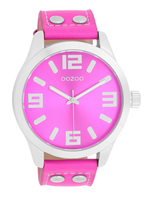 OOZOO Uhr, pink-silber