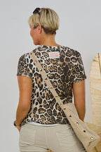 Ripp-Shirt, leo-schwarz-braun