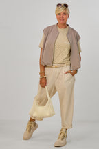 Cozy Weste im Balloon-Style, taupe
