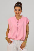 Cozy Weste im Balloon-Style, rosa