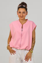 Cozy Weste im Balloon-Style, rosa