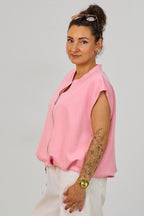 Cozy Weste im Balloon-Style, rosa