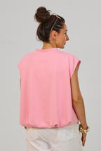 Cozy Weste im Balloon-Style, rosa