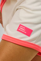 Kurzer Cozy 2-Teiler yourself, ecru-neonpink