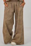 Hosenrock mit gesmoktem Bund, taupe