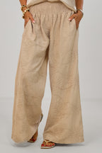 Hosenrock mit gesmoktem Bund, beige