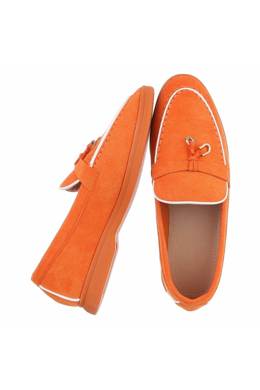 Sommerliche Slipper, orange