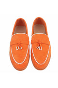 Sommerliche Slipper, orange