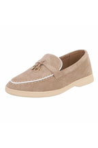 Sommerliche Slipper, taupe