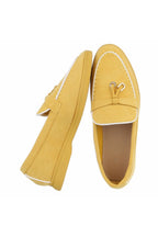 Sommerliche Slipper, gelb