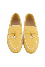 Sommerliche Slipper, gelb