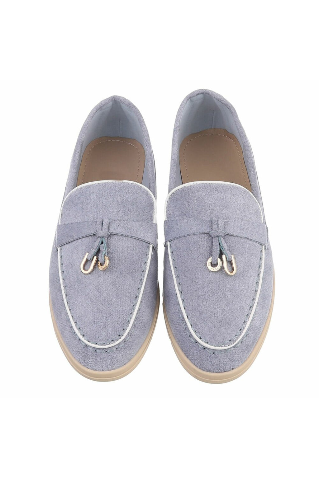 Sommerliche Slipper, hellblau