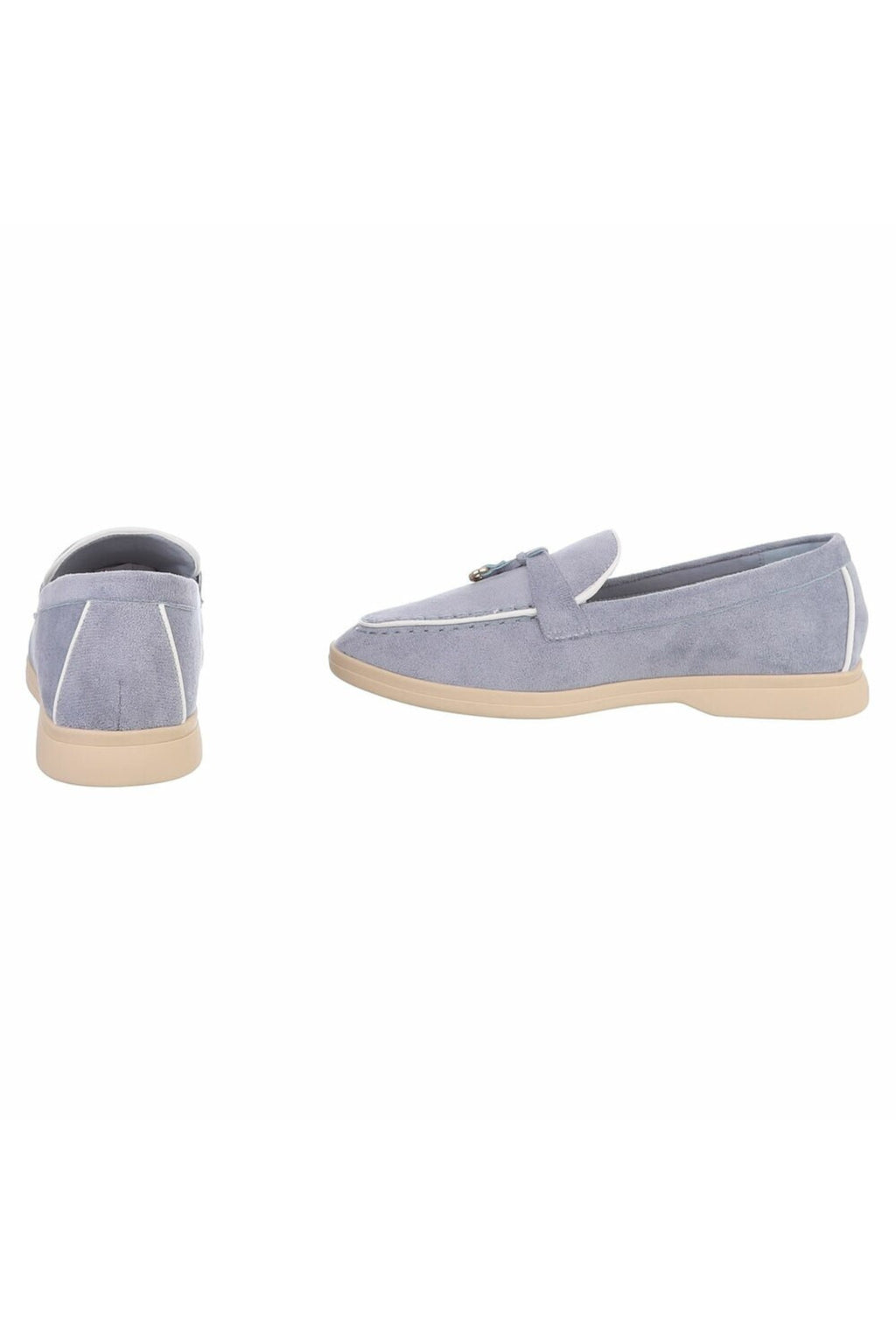 Sommerliche Slipper, hellblau